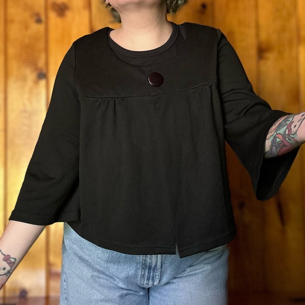 Cecico Black Boxy Cardigan